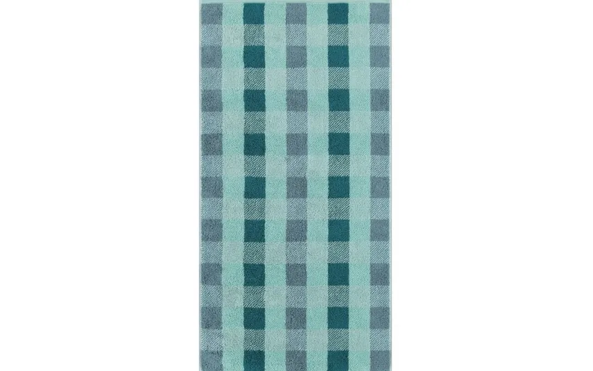 Cawo Frottier Ręcznik CHECK Seagreen 70x140 cm Outlet