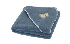 Vossen Ręcznik dziecięcy z kapturkiem 100x100 cm Teddy 4695 Blue Fashion