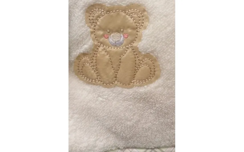 Vossen Ręcznik dziecięcy z kapturkiem 100x100 cm Teddy 103 Ecru Clearance
