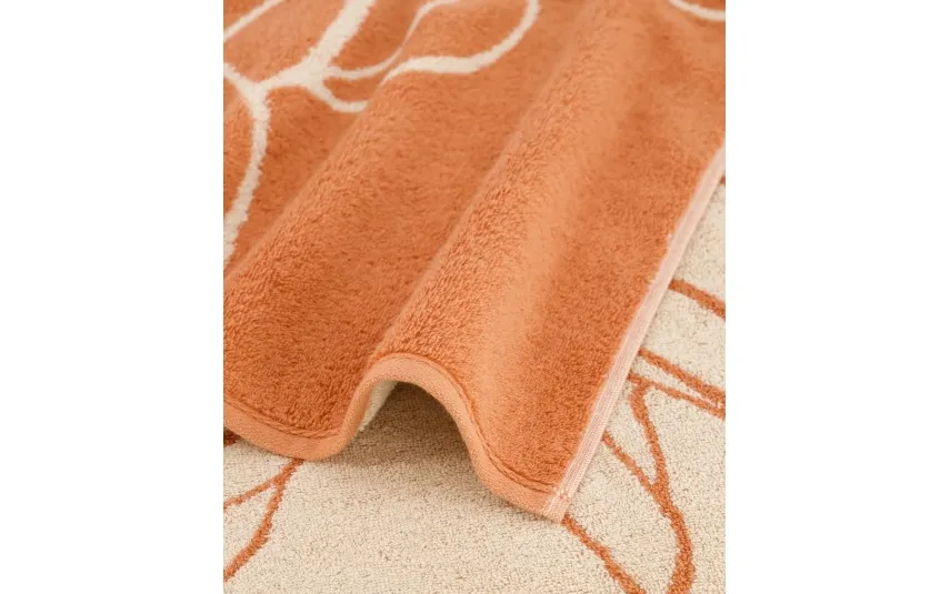 Cawo Home Ręcznik frotte 50x100 cm Atelier Floral 6239-33 MIEDŹ Hot