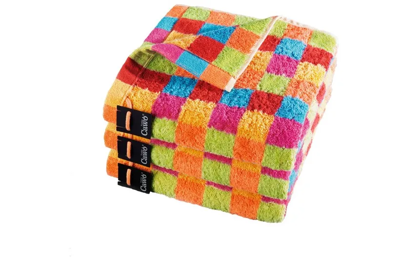 Cawo Frottier Ręcznik 50x100 cm LIFESTYLE Cube Multicolor Hell Discount
