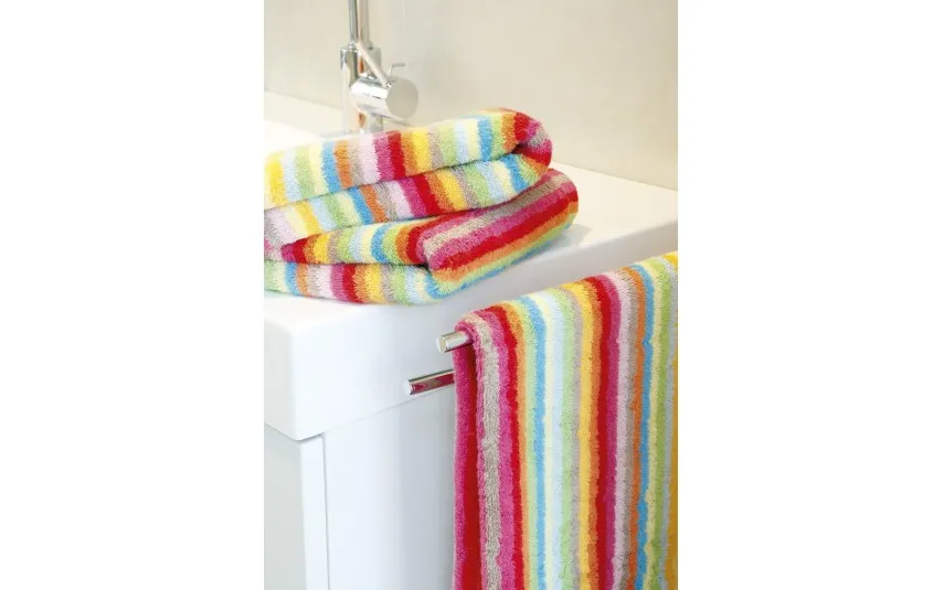 Cawo Frottier Ręcznik 50x100 cm LIFESTYLE Stripes Multicolor Hell Best