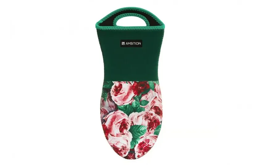 Ambition Rękawica kuchenna neoprenowa Peony zielona Best