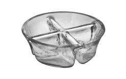 Wrzesniak Glassworks Salaterka dzielona szklana 17 cm Wrześniak Clearance