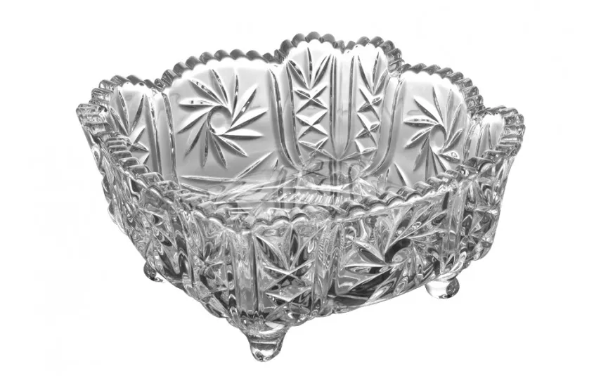 Bohemia Salaterka kryształowa 25cm Pinwheel New