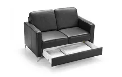 Etap Sofa Sofa Basic 2 osobowa z szufladą Naturelle B-01 Black Outlet