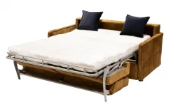 EMMOHL Sofa Slim z funkcją spania i materacem 140cm Discount