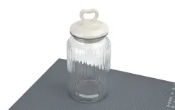 Tadar Słoik z pokrywką ceramiczną Serce 1,3 L okrągły Fashion