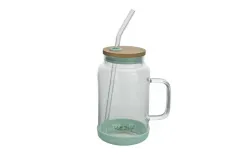Vialli Design Słoik ze słomką 600 ml Fuori miętowy New