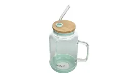 Vialli Design Słoik ze słomką 600 ml Fuori miętowy New