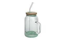Vialli Design Słoik ze słomką 600 ml Fuori miętowy New