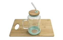 Vialli Design Słoik ze słomką 600 ml Fuori miętowy New