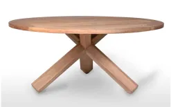 Vimine Stół ogrodowy teak BORDEAUX ⌀170cm Clearance