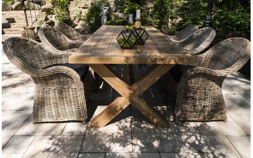 Vimine Stół ogrodowy teak LYON 240 cm Sale