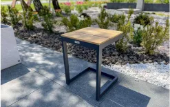 Zumm Stolik ogrodowy GRENADA antracyt teak Sale