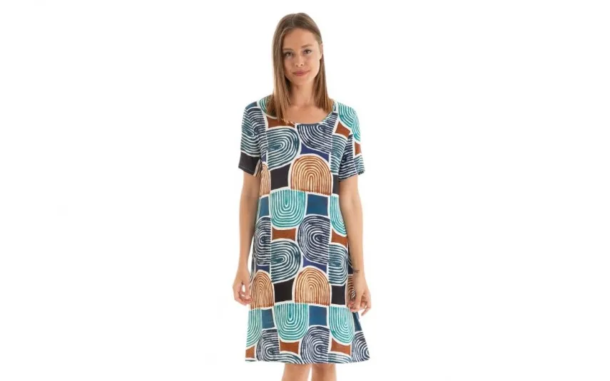 Massana Homewear Sukienka plażowa rozm. L Bluish L257425 New