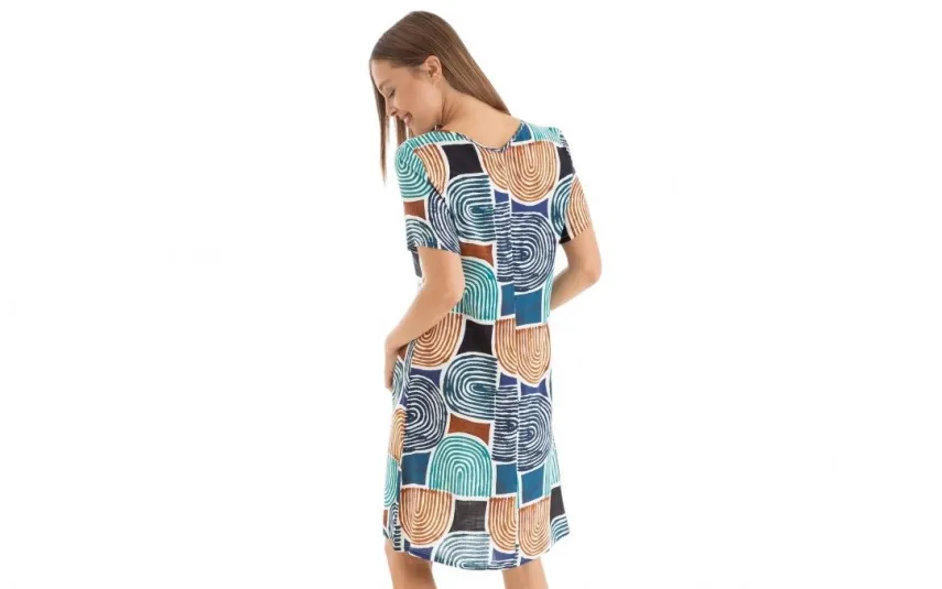 Massana Homewear Sukienka plażowa rozm. L Bluish L257425 New