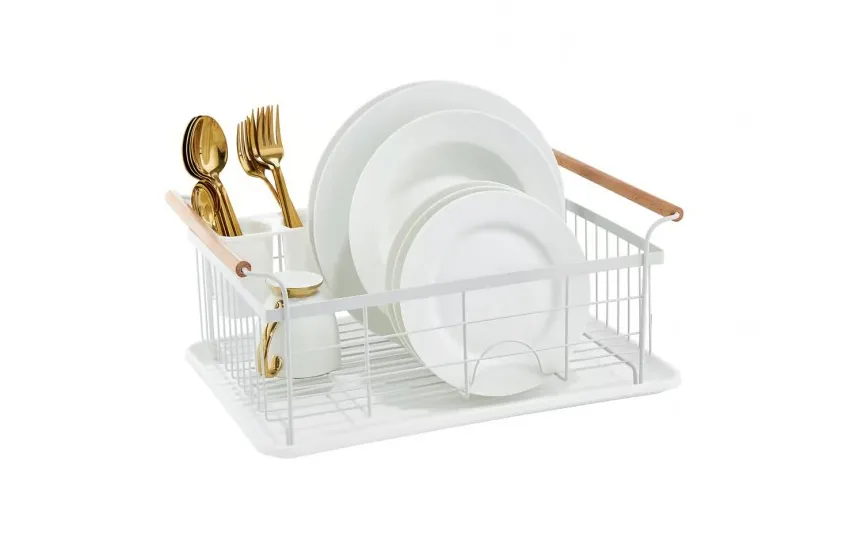 Ambition Suszarka do naczyń 44x32x18,5 cm Decor biała Discount