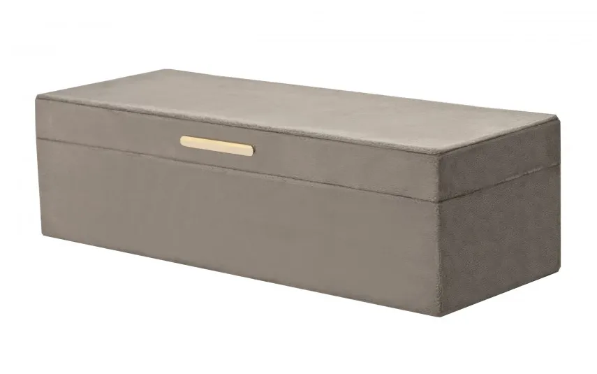 Art-Pol Szkatułka na biżuterię z lusterkiem 28x10x8cm jasny brąz Outlet