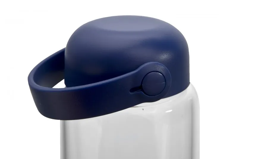 Vialli Design Szklana butelka na wodę 540 ml Fuori granatowa Sale