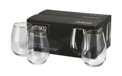 Krosno Szklanka do wina 500 ml Harmony Gold Discount