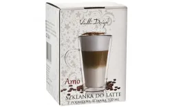 Vialli Design Szklanka termiczna do latte 320 ml z podwójną ścianką Amo New