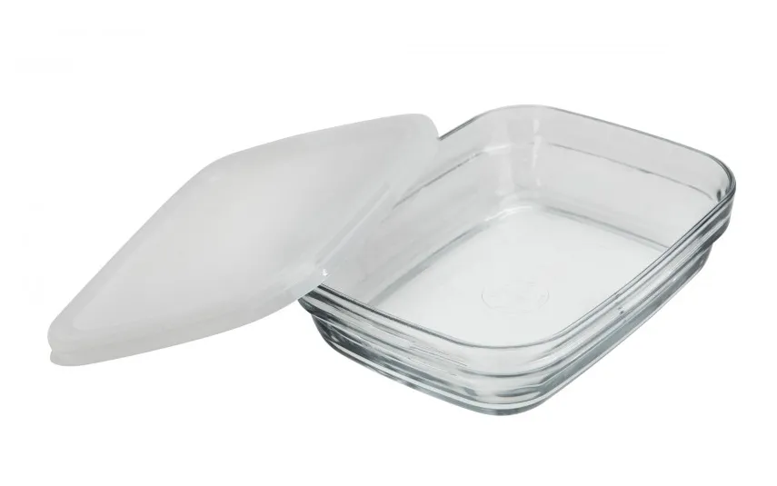 Fackelmann Szklany pojemnik na żywność 800 ml Freshbox Biały 40360 Best
