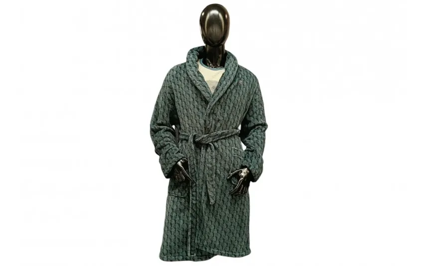Massana Homewear Szlafrok męski rozm. L Grey L726335 Outlet