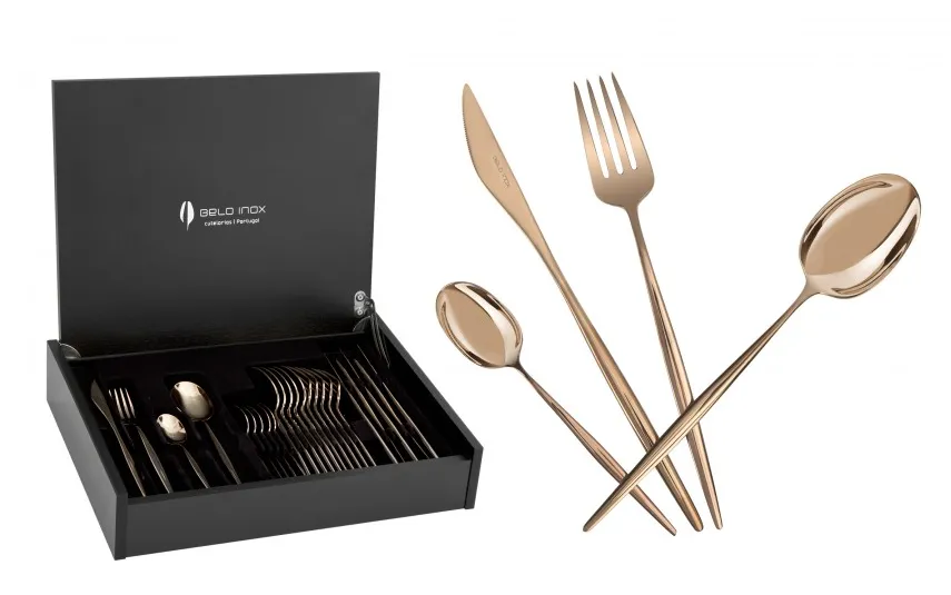 Belo Inox Sztućce 6/24 Spirit Titanium Bronze Fashion