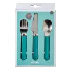 Mepal Sztućce dziecięce 3 szt. Mio Deep Turquoise Fashion