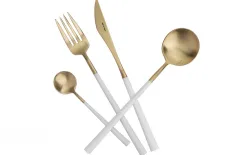 Belo Inox Sztućce Neo White Gold 6/24 Discount