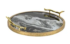 Art-Pol Taca dekoracyjna 38,5 cm Tulum Discount