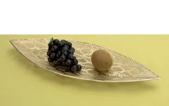 Armir Home Decorations Taca dekoracyjna ażurowa 53x20 cm złota Discount