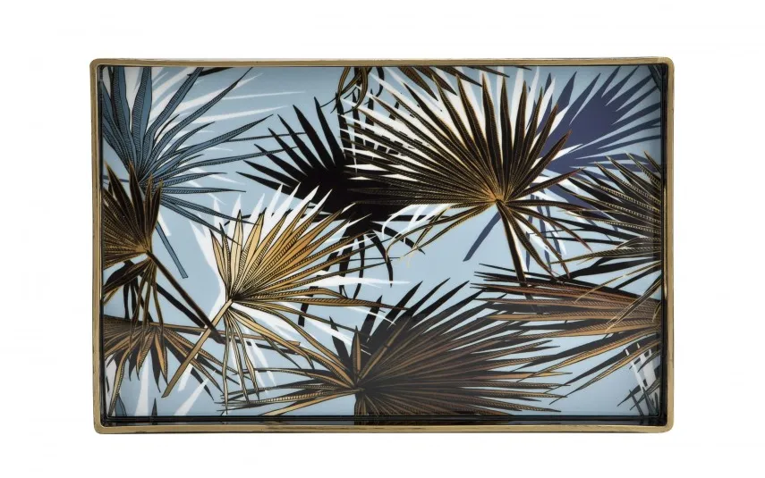 Art-Pol Taca dekoracyjna 40x26x3,5 cm Palmy Tulum 125262 Hot