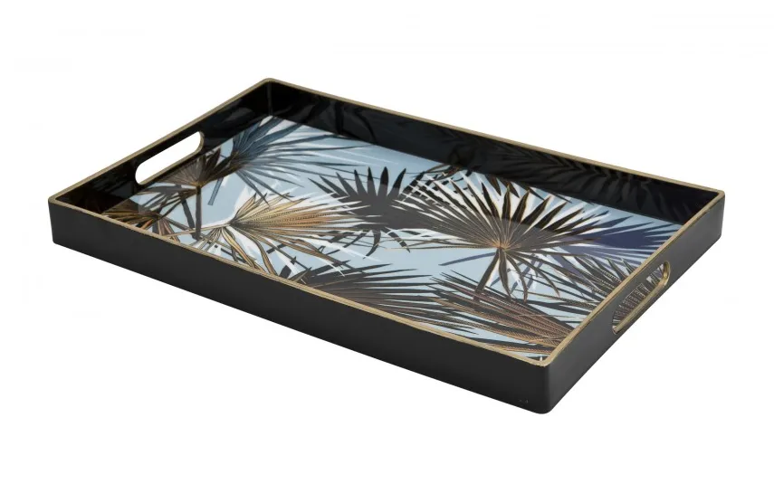 Art-Pol Taca dekoracyjna 40x26x3,5 cm Palmy Tulum 125262 Hot