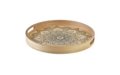 Mondex Taca okrągła 35x35x4cm Mandala Outlet