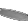 Dekor Pap Taca ozdobna patera metalowa z uchwytem srebrna 43 cm Discount