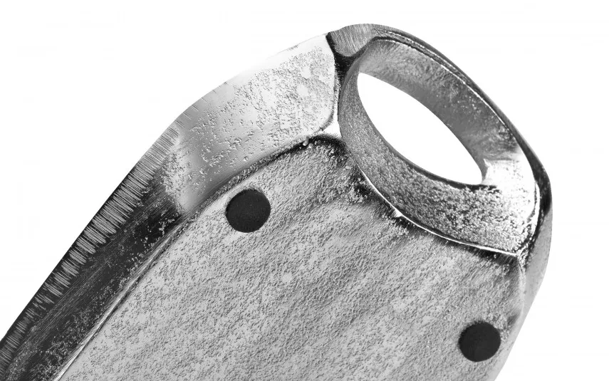Dekor Pap Taca ozdobna patera metalowa z uchwytem srebrna 40 cm Outlet