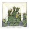 Witek Home Talerz dekoracyjny 3801 Kaktusy 35,5x35,5 cm Discount