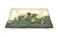 Witek Home Talerz dekoracyjny 3801 Kaktusy 35,5x35,5 cm Discount