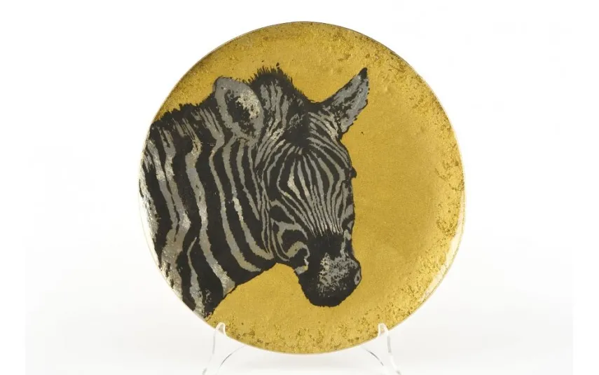 Witek Home Talerz dekoracyjny 3932A Zebra Hot