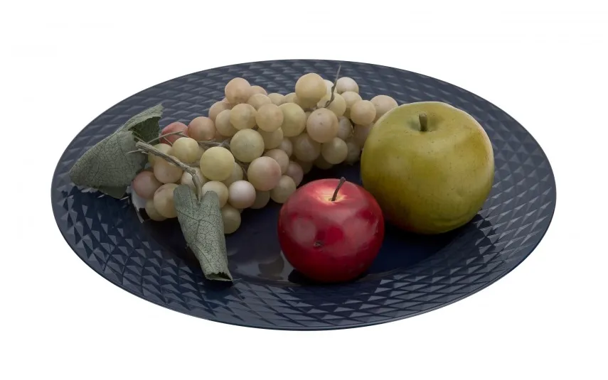 Art-Pol Talerz dekoracyjny plastikowy 33 cm granatowy AP159844 Hot