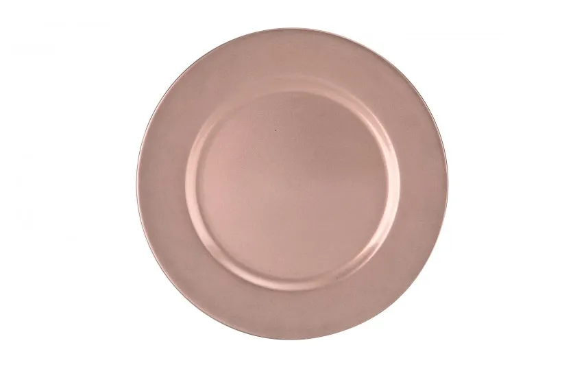 Art-Pol Talerz dekoracyjny plastikowy 33cm Różowy AP163384 Outlet