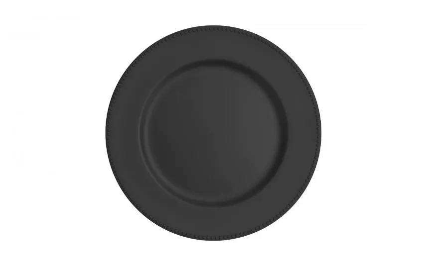 Art-Pol Talerz dekoracyjny plastikowy 33 cm czarny AP142414 Outlet