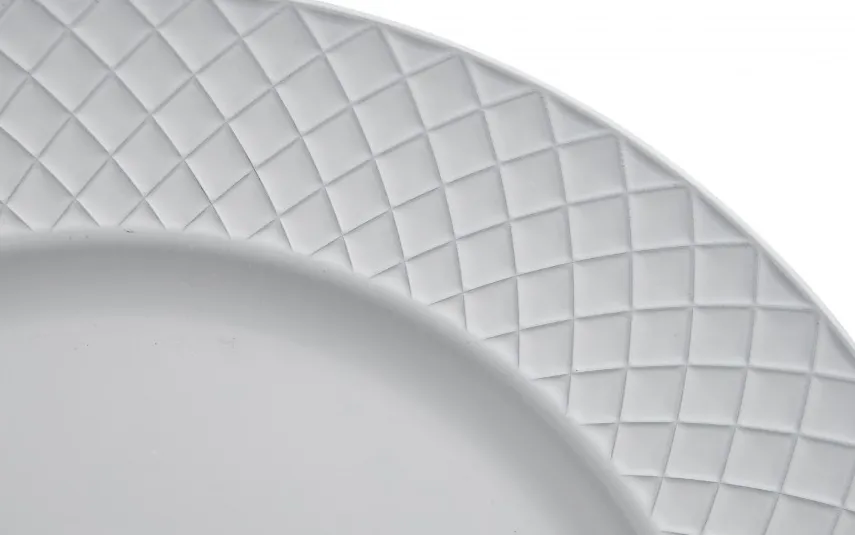 Art-Pol Talerz dekoracyjny plastikowy 33 cm biały AP159843 Discount