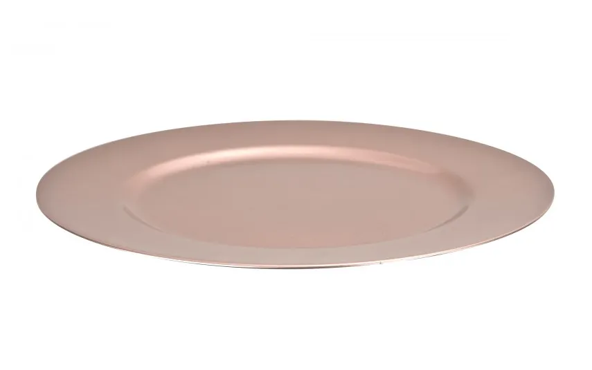 Art-Pol Talerz dekoracyjny plastikowy 33cm Różowy AP163384 Outlet