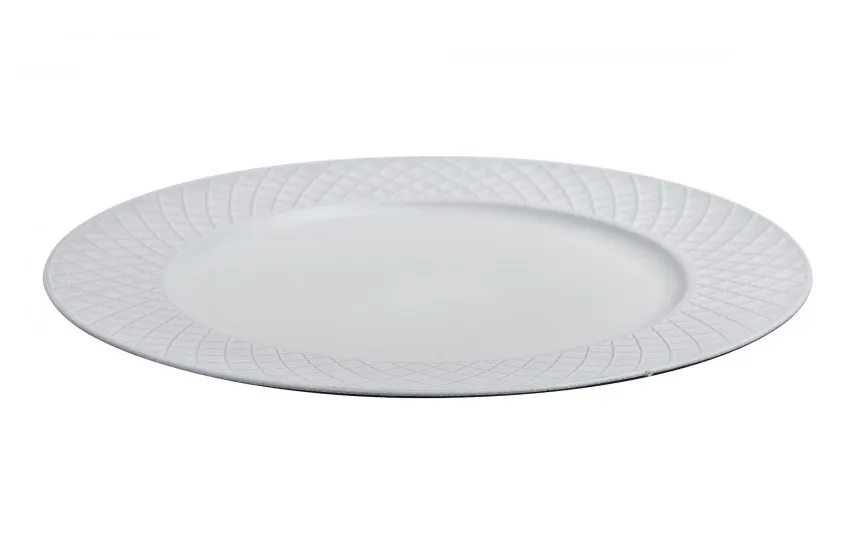 Art-Pol Talerz dekoracyjny plastikowy 33 cm biały AP159843 Discount