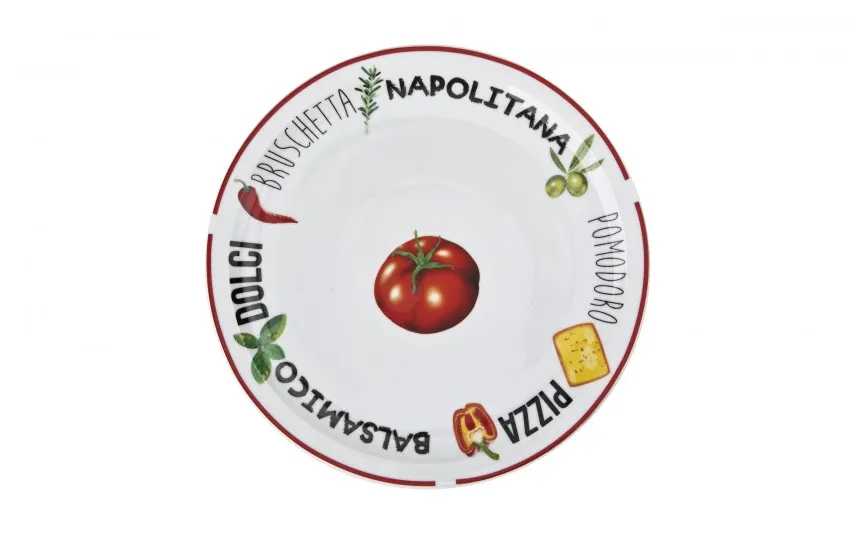 MPLCo Talerz do pizzy 30,5 cm Czerwony brzeg MPL Sale
