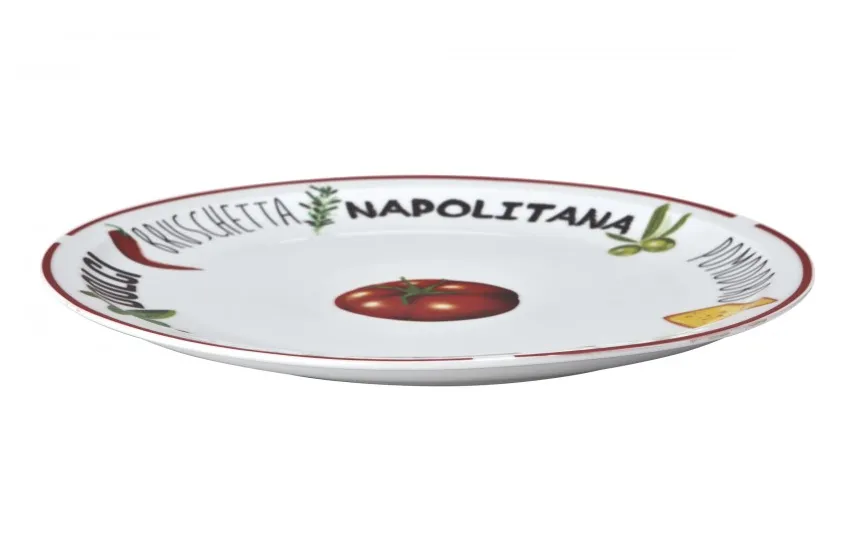 MPLCo Talerz do pizzy 30,5 cm Czerwony brzeg MPL Sale