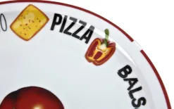 MPLCo Talerz do pizzy 30,5 cm Czerwony brzeg MPL Sale
